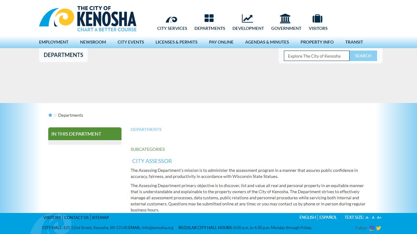 Departments - City of Kenosha